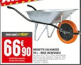 Batkor Roissy Aeroport Charles de Gaulle - Promo Brouette Galvanisée 90 L - Roue Increvable Promo Brouette Galvanisée 90 L - Roue Increvable à 66,90 € dans le catalogue Batkor à Roissy Aeroport Charles de Gaulle