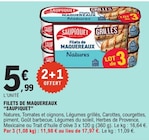 Filets de Maquereaux - SAUPIQUET en promo à 11,98 € chez E.Leclerc Filets de Maquereaux - SAUPIQUET dans le catalogue E.Leclerc