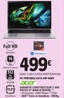 PC Portable A315-44P-R9ZV - ACER en promo chez E.Leclerc Reims à 499,00 €