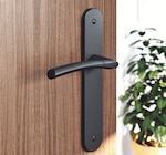 Ensembles de poignées sur plaque rond Hirel effet nickel mat noir - GoodHome en promo chez Castorama Antibes à 39,90 €