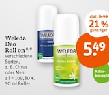 Deo Roll on von Weleda im aktuellen tegut Prospekt für 5,49 €