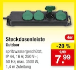 Steckdosenleiste Outdoor für 7,99 € bei Zimmermann im Angebot Steckdosenleiste Outdoor im aktuellen Zimmermann Prospekt