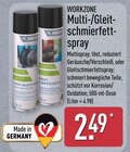 Multi-/Gleitschmierfettspray von Workzone im aktuellen ALDI Nord Prospekt