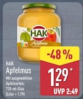 Apfelmus von HAK im aktuellen ALDI Nord Prospekt für 1,29 €