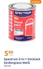 Holzlack Seidenglanz Weiß im Angebot bei Action in Lingen Holzlack Seidenglanz Weiß Angebote von Spectrum bei Action Lingen für 5,99 €
