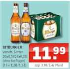 Bitburger im Angebot bei Getränke Oase in Schwerte Bitburger Angebote bei Getränke Oase Schwerte für 11,99 €