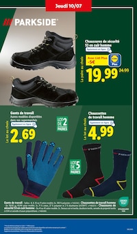 Promo Chaussettes De Travail dans le catalogue Lidl du moment à la page 43