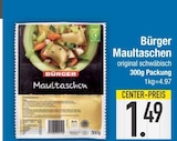 Maultaschen von Bürger im aktuellen EDEKA Prospekt für 1,49 €