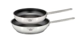 Edelstahl-Pfannenset, 2-tlg. Angebote von GSW bei Lidl Rheda-Wiedenbrück für 39,99 €