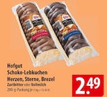 Aktuelles Schoko-Lebkuchen Herzen, Sterne, Brezel Zartbitter Angebot bei famila Nordost in Lübeck ab 2,49 €