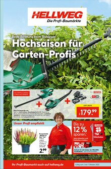 Aktueller Hellweg Prospekt Hellweg Prospekt "Die Profi-Baumärkte" mit 16 Seiten