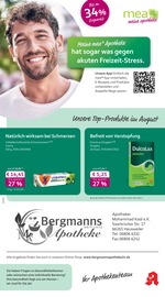 mea - meine apotheke Apotheken Prospekt der aktuellen Woche mit 4 Seiten, gültig von 01.08.2026 bis 31.08.2026, in Heusweiler und Umgebung Aktueller mea - meine apotheke Apotheken Prospekt in Heusweiler und Umgebung, "Unsere August-Angebote" mit 4 Seiten, 01.08.2026 - 31.08.2026