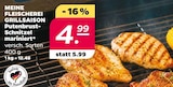 Putenbrust-Schnitzel mariniert von MEINE FLEISCHEREI für 4,99 € bei Netto mit dem Scottie im Angebot Putenbrust-Schnitzel mariniert von MEINE FLEISCHEREI im aktuellen Netto mit dem Scottie Prospekt