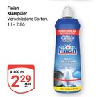 Aktuelle Geschirrspüler Angebote bei GLOBUS in Braunschweig Aktuelles Klarspüler Angebot bei GLOBUS in Braunschweig ab 2,29 €