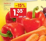 Paprika rot im Angebot bei Netto Marken-Discount in Neubrandenburg Paprika rot Angebote bei Netto Marken-Discount Neubrandenburg für 1,35 €
