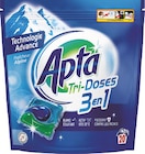 Lessive Tri-Doses 3en1 X20 Fraîcheur Alpine - APTA en promo chez Intermarché Super Lessive Tri-Doses 3en1 X20 Fraîcheur Alpine - APTA dans le catalogue Intermarché Super