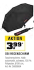 Regenschirm von OBI für 3,99 € bei OBI im Angebot Regenschirm von OBI im aktuellen OBI Prospekt