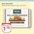 Spezialität im Angebot bei GLOBUS in Jena Spezialität Angebote von Wasa bei GLOBUS Jena für 1,79 €