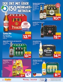 Bier im Netto Marken-Discount Prospekt "Aktuelle Angebote" mit 58 Seiten (Rostock)