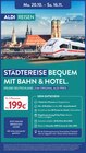 Städtereise mit Bahn & Hotel im ALDI SÜD Prospekt Städtereise mit Bahn & Hotel von Aldi Reisen im aktuellen ALDI SÜD Prospekt für 199,00 €