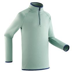 DECATHLON Lünen - Skiunterwäsche Funktionsshirt Freshwarm Reißverschluss Kinder mintgrün Skiunterwäsche Funktionsshirt Freshwarm Reißverschluss Kinder mintgrün Angebot bei DECATHLON Lünen im Prospekt DANN IST ES EBEN KALT DRAUSSEN