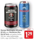 Whiskey & Cola Angebote von George Washington bei E center Rüsselsheim für 1,29 €