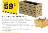 Promo Bac à fleurs en épicéa à 59,00 € dans le catalogue Tout Faire à Madonne-et-Lamerey