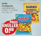 Fruchtgummi von Haribo für 0,69 € bei V-Markt im Angebot Fruchtgummi von Haribo im aktuellen V-Markt Prospekt