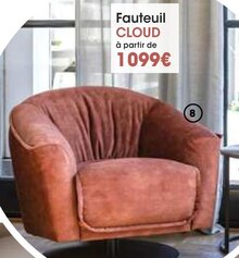 Fauteuil Cloud en tissu à H&H dans Cluses Fauteuil Cloud en tissu à H&H dans Cluses