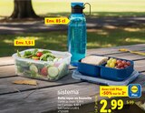 Boîte repas ou bouteille - sistema en promo à 2,99 € chez Lidl Boîte repas ou bouteille - sistema dans le catalogue Lidl