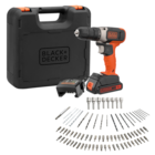 Perceuse visseuse sans fil 18V - BLACK & DECKER en promo chez Carrefour Champigny-sur-Marne à 99,99 €