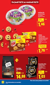 Promotion Café dans le prospectus Lidl, valable du 18/12/2025 au 24/12/2025 Promo Café dans le catalogue Lidl du moment à la page 30