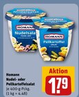 Nudelsalat im REWE Prospekt Nudelsalat von Homann im aktuellen REWE Prospekt für 1,79 €