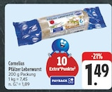 nah und gut Bockau - Pfälzer Leberwurst Angebot im Prospekt Pfälzer Leberwurst bei nah und gut im Bockau Prospekt für 1,49 €