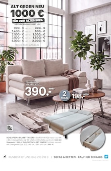 Sofa im aktuellen Kabs Prospekt (Bottrop) Sofa im Kabs Prospekt "ALT GEGEN NEU!" mit 42 Seiten (Bottrop)
