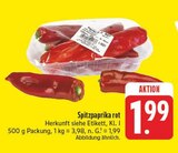 Spitzpaprika rot Angebote bei E center Suhl für 1,99 €