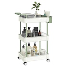 HOMCOM Küchenwagen weiß Polypropylen B/H/L: ca. 29,4x50x77 cm für 41,99 € bei POCO im Angebot HOMCOM Küchenwagen weiß Polypropylen B/H/L: ca. 29,4x50x77 cm im aktuellen POCO Prospekt