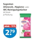 Allzweck-Reinigungstücher von Sagrotan im aktuellen V-Markt Prospekt für 2,79 €