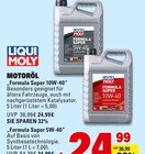 Formula Super 10W-40 oder Formula Super 5W-40 Angebote von Liqui Moly bei E center Speyer für 24,99 €