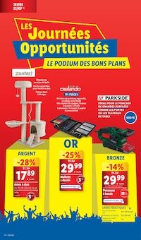 Prospectus Lidl à Saint-Cloud, "LES Journées Opportunités LE PODIUM DES BONS PLANS", 38 pages de promos valables du 24/07/2024 au 27/07/2024