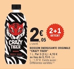 Boisson énergisante originale - CRAZY TIGER en promo chez E.Leclerc Boisson énergisante originale - CRAZY TIGER dans le catalogue E.Leclerc