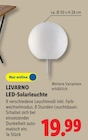 LED-Solarleuchte von LIVARNO für 19,99 € bei Lidl im Angebot LED-Solarleuchte von LIVARNO im aktuellen Lidl Prospekt