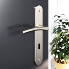 Lot 3 poignées porte hirel satin nickel en promo chez Brico Dépôt Lot 3 poignées porte hirel satin nickel dans le catalogue Brico Dépôt