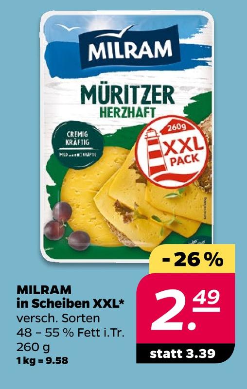 Käase in Scheiben XXL