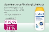 Ladival bei mea - meine apotheke im Prospekt "" für 19,95 €