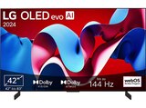 OLED42C47LA OLED evo TV (Flat, 42 Zoll / 106 cm, 4K, SMART TV, webOS 24 mit ThinQ) im MediaMarkt Saturn Prospekt OLED42C47LA OLED evo TV (Flat, 42 Zoll / 106 cm, 4K, SMART TV, webOS 24 mit ThinQ) von LG im aktuellen MediaMarkt Saturn Prospekt für 1.199,00 €