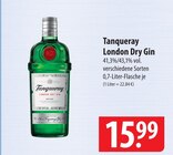 Tanqueray London Dry Gin Angebote bei famila Nordost Langenhagen für 15,99 €