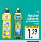 Geschirrspülmittel im EDEKA Prospekt Geschirrspülmittel von fit im aktuellen EDEKA Prospekt für 1,29 €