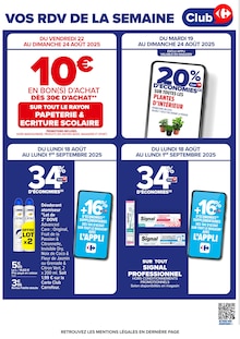 Promotion Signal dans le prospectus Carrefour, valable du 18/08/2025 au 01/09/2025 Promo Signal dans le catalogue Carrefour du moment à la page 6