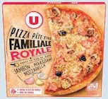 Pizza familiale cuite au feu de bois surgelée - U en promo chez U Express Courbevoie à 2,92 €